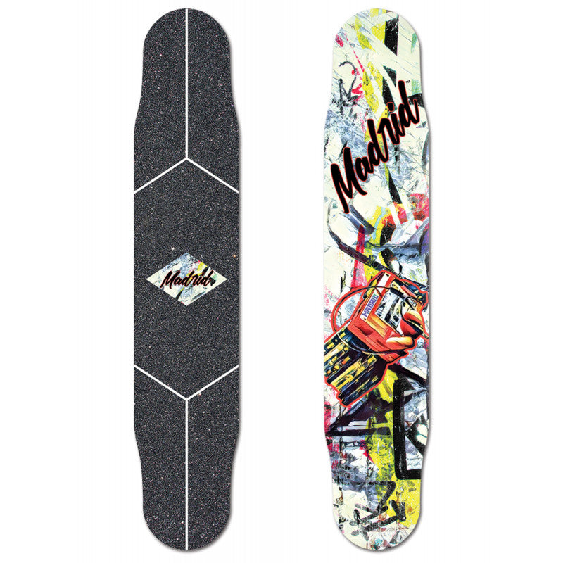 Madrid Fiberglass Pole Walkman Longboard Deck 46 "