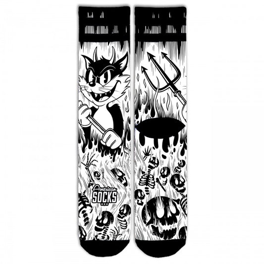 Meias American Socks Evil Cat – Mid High