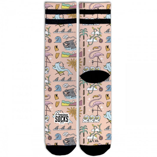 Meias American Socks Sharks are Friends - Mid High