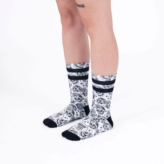 Meias American Socks Skater Skull 22 - Mid High