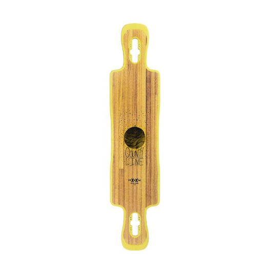 Moonshine County Line Firm Yellow/Natural/Black Longboard Deck 43,75"