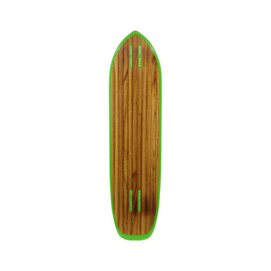 Moonshine Outlaw Black/Green Longboard Deck 38,25"