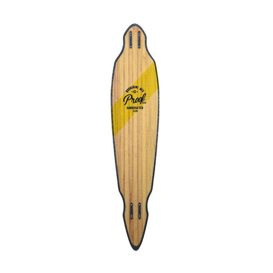 Moonshine Proof Blue/Yellow/Green Longboard Deck 45"