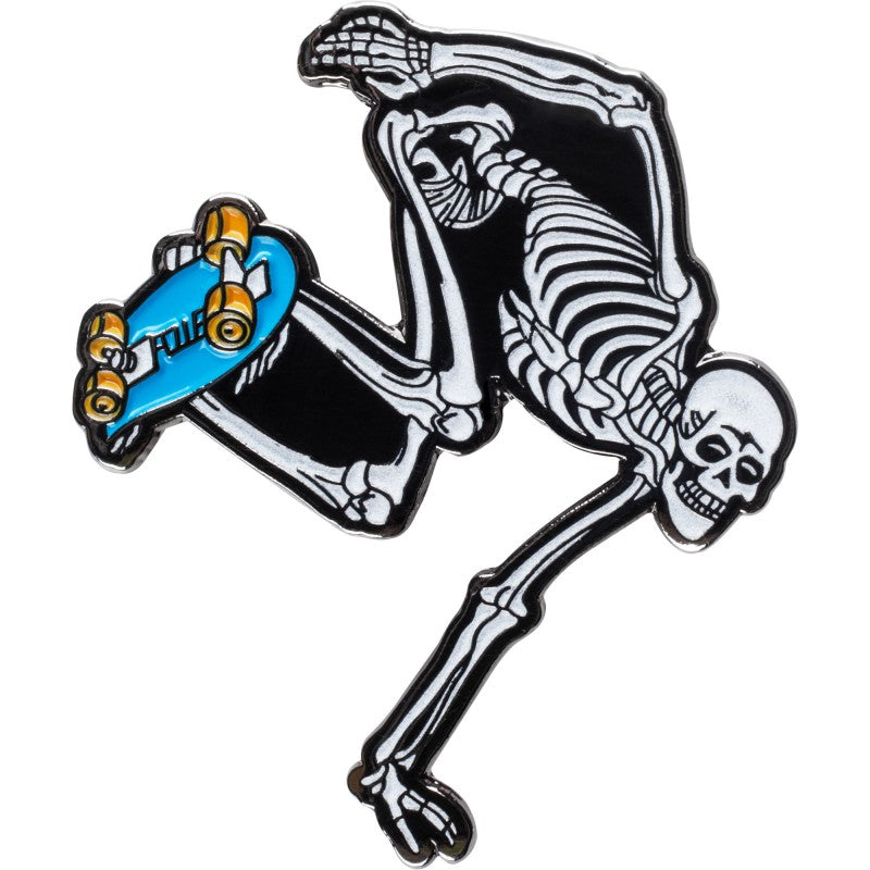 Pin Powell Peralta Skateboarding Skeleton 3 Glow in the Dark - 1.3"