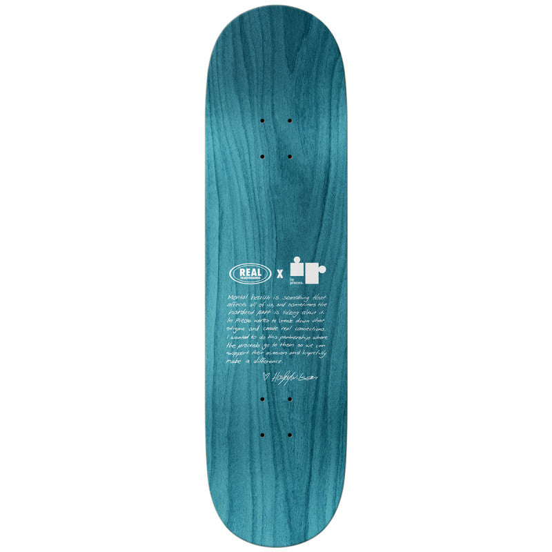 Real Hayley Pieces TrueFit Silver Skateboard Deck 8.25"