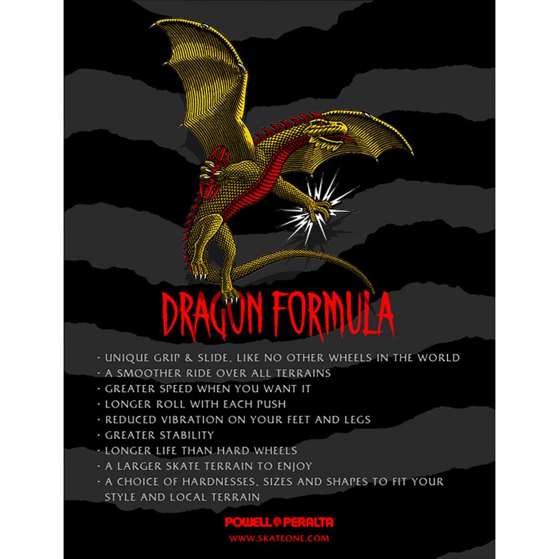 Rodas Powell Peralta Dragon Formula™ (DF) Nano Rats - 52mm x 30mm 97A