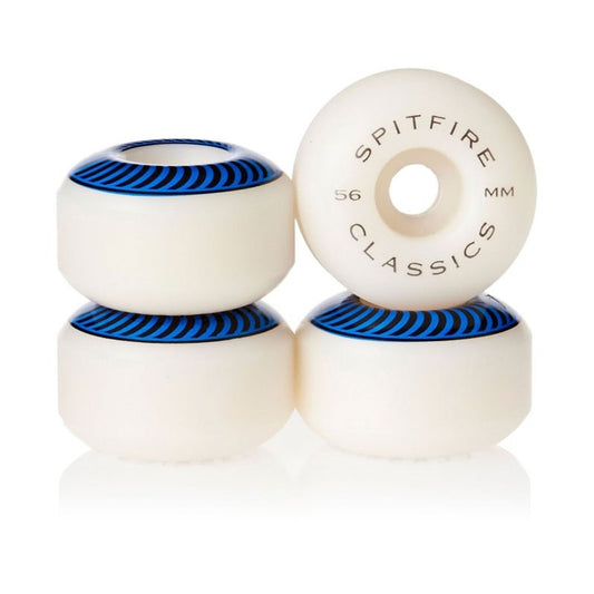 Spitfire Classic White/Blue Wheels - 56mm 99A