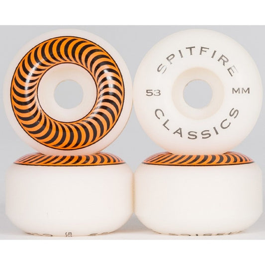 Rodas Spitfire Classic White Orange 53mm 99a