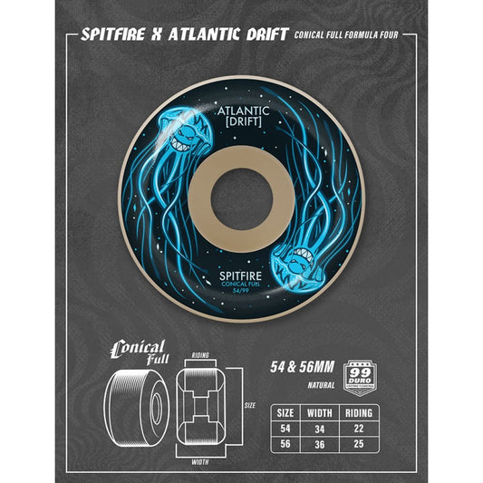 Rodas Spitfire Formula Four Atlantic Drift Conical Full - 56mm 99DU