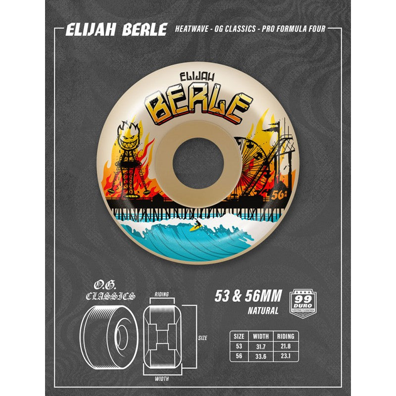 Rodas Spitfire Formula Four Elijah Berle OG Classics - 56mm 99DU