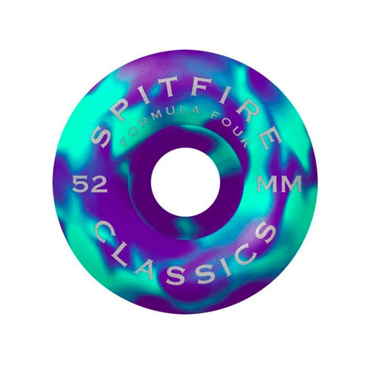 Rodas Spitfire Formula Four Swirled Classic Teal Purple 52mm 99DU
