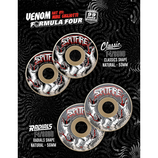 Rodas Spitfire Formula Four Venom Radials 55mm 99DU