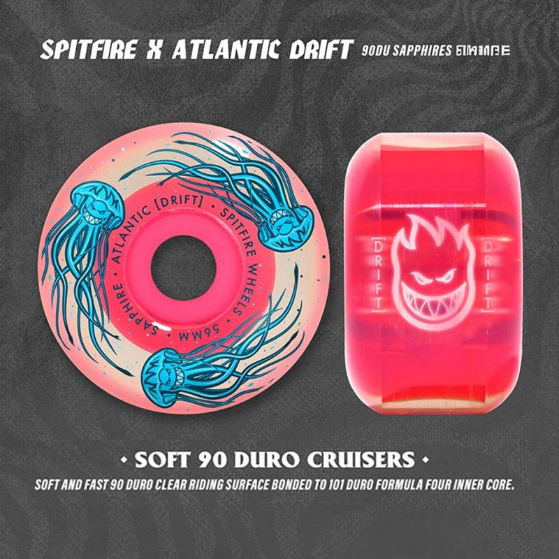 Spitfire Radials Sapphire Atlantic Drift Wheels - 56mm 90DU