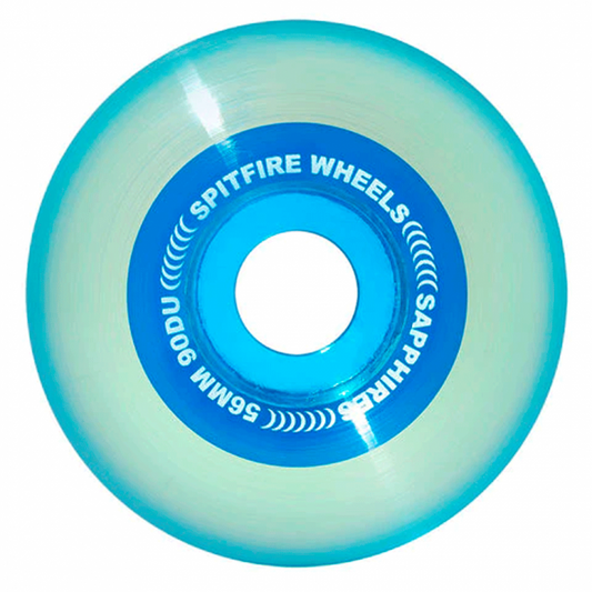 Spitfire Radials Sapphire Clear Blue Wheels - 56mm 90DU