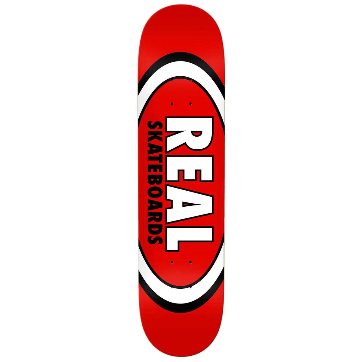 Real Team Classic Oval Red Skateboard Deck 8.12"