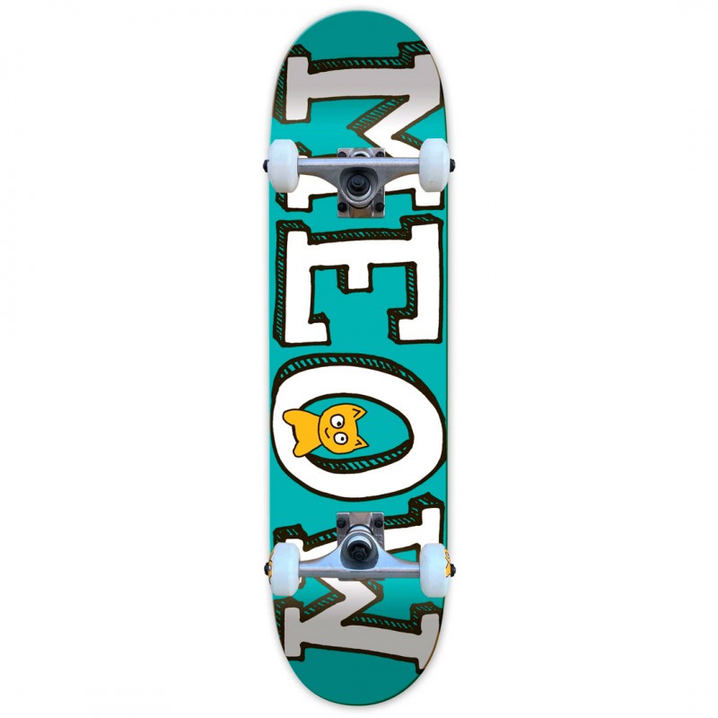 Skate Completo Meow Logo Teal - 8.0"