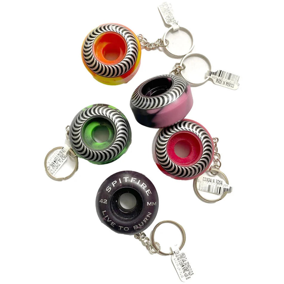 Spitfire Swirl Wheel Keychain