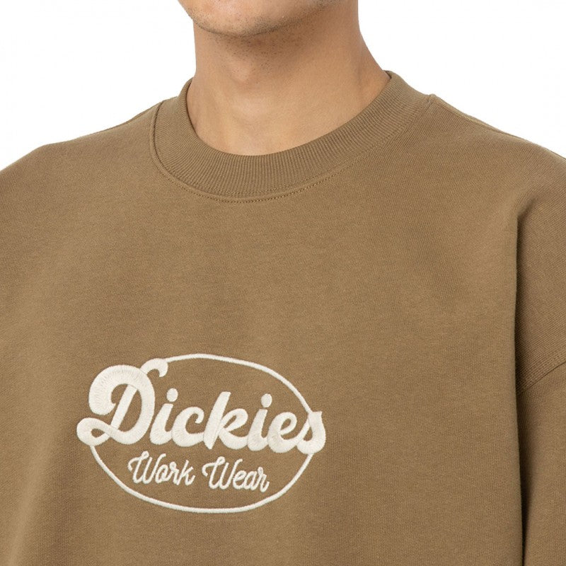 Sweatshirt Crew Dickies Gridley - Castanho