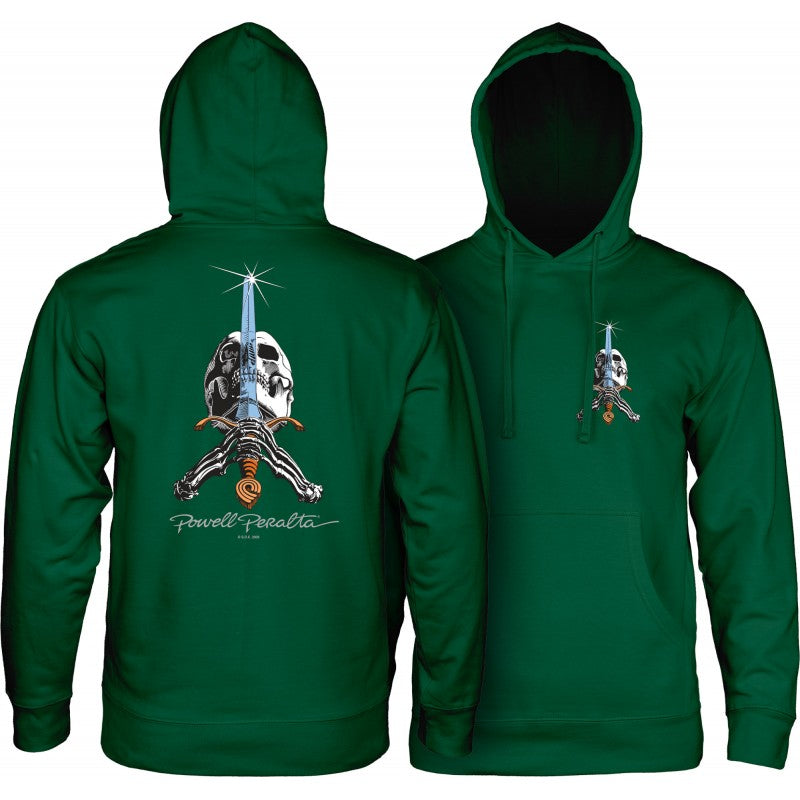 Sweat Hood Powell Peralta Skull & Sword - Alpine Green