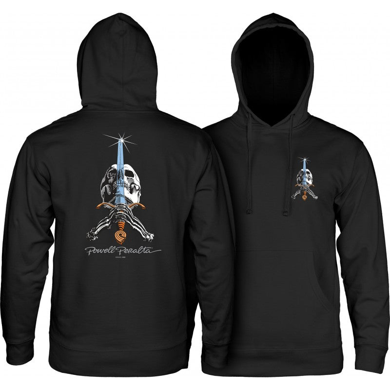 Sweat Hood Powell Peralta Skull & Sword - Black Blue
