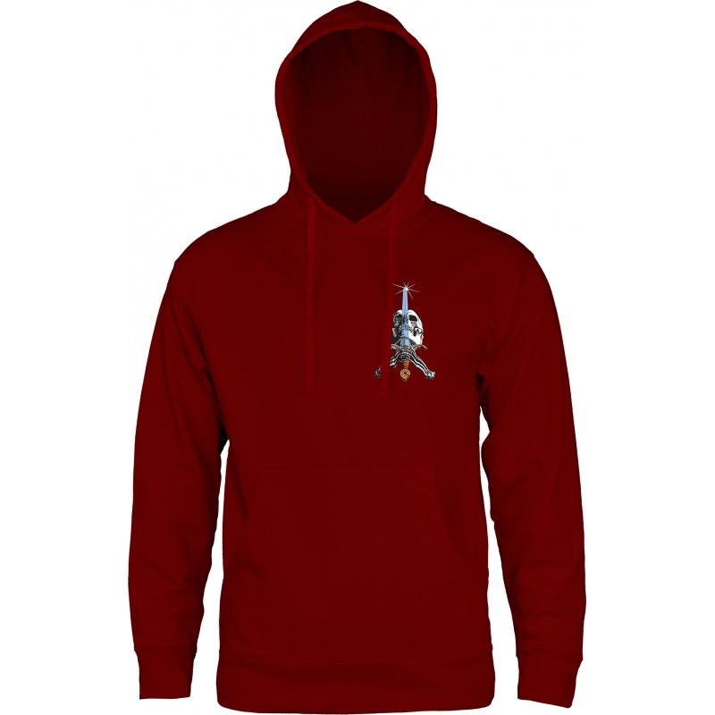 Powell Peralta Skull & Sword Hoodie - Maroon