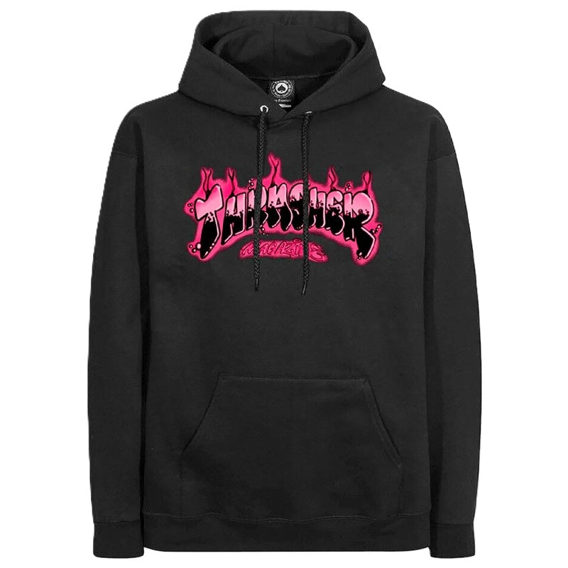 Sweatshirt Hoodie Thrasher Airbrush - Black