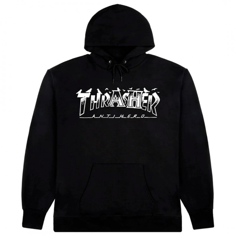 Thrasher x Anti-Hero Pigeon Mag Hoodie - Black