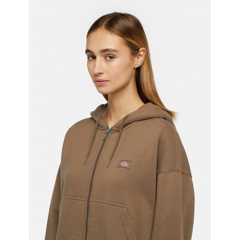 Hoodie Zip Dickies Oakport W - Mushroom