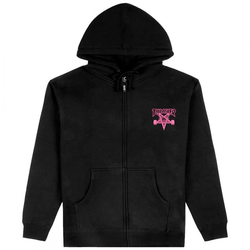 Thrasher Little Skategoat Hood Zip Sweatshirt - Preto
