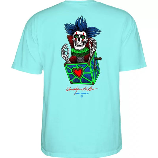 Powell Peralta Chris Hiett Skull T-Shirt - Celadon