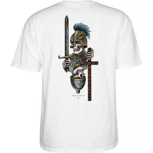 Powell Peralta Dan Corrigan Chess Skulls T-Shirt - White