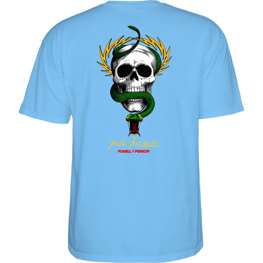 Powell Peralta Mike McGill Skull & Snake T-Shirt - Carolina Blue