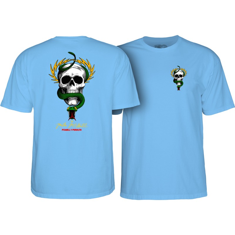 T-Shirt Powell Peralta Mike McGill Skull & Snake - Carolina Blue