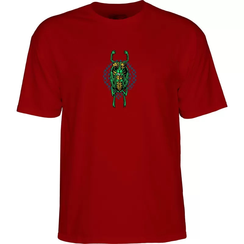 Powell Peralta Mike Vallely Bug T-Shirt - Garnet