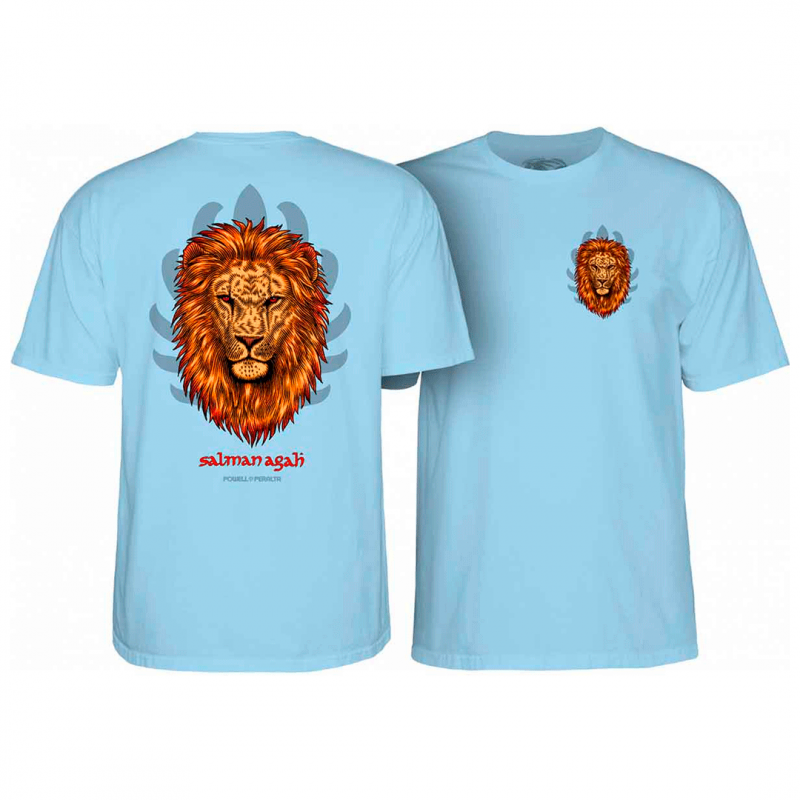 T-Shirt Powell Peralta Salman Agah Lion - Powder Blue