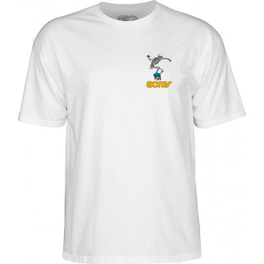 T-Shirt Powell Peralta Skate Skeleton 2 - White