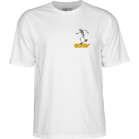 T-Shirt Powell Peralta Skate Skeleton 3 - White