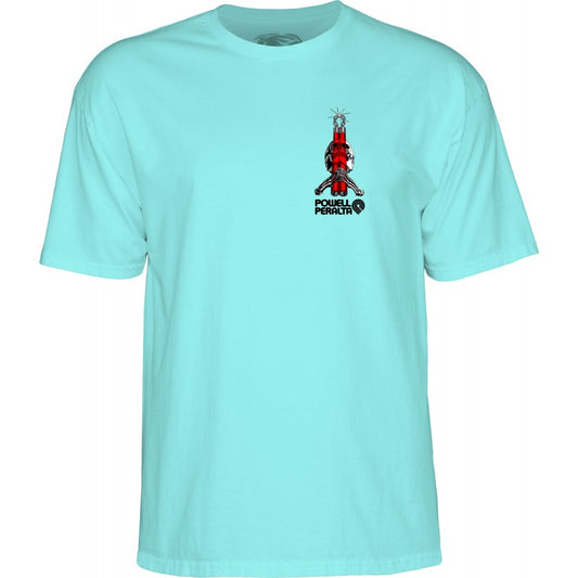 T-Shirt Powell Peralta Skull & Nunchucks Bruce Lee Collab - Celadon