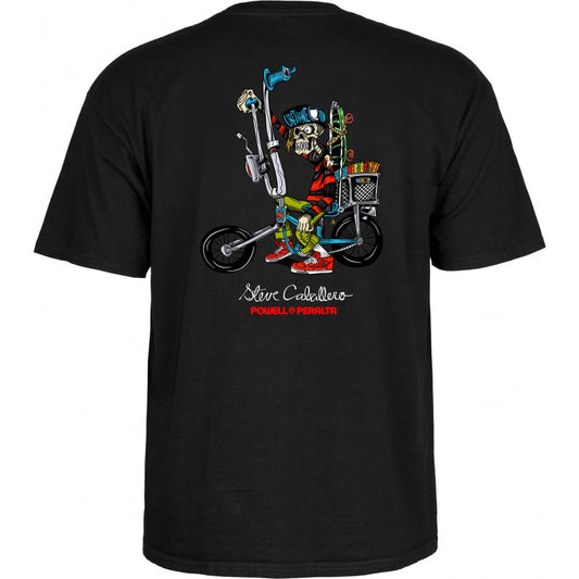 T-Shirt Powell Peralta Steve Caballero Chopper Bike - Black