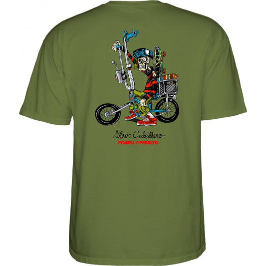T-Shirt Powell Peralta Steve Caballero Chopper Bike - Military Green