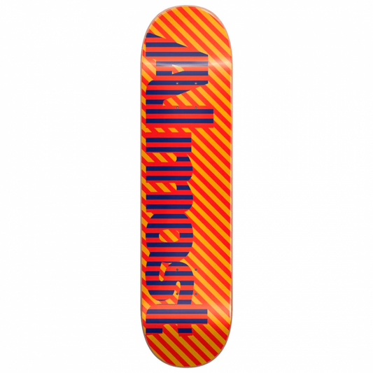 Almost Stripes Orange Skateboard Deck 7.75"