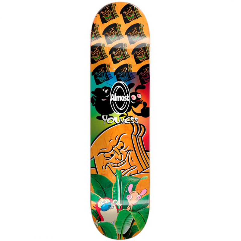 Almost Youness Amrani Ren & Stimpy Mixed Up R7 Skateboard Deck 8.0"