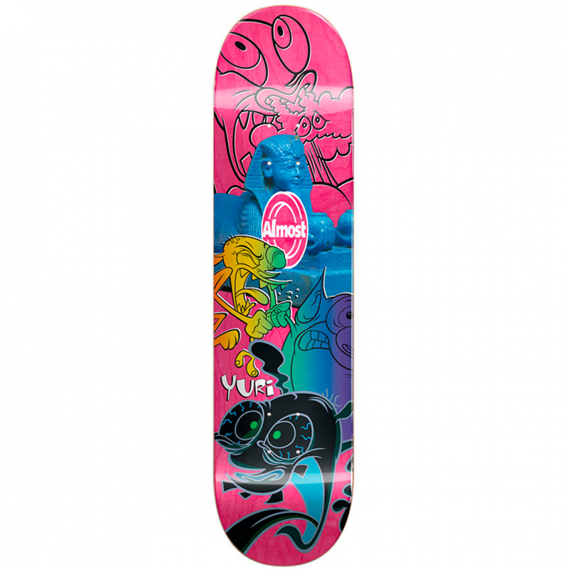 Almost Yuri Facchini Ren & Stimpy Mixed Up R7 Skateboard Deck 8.375"