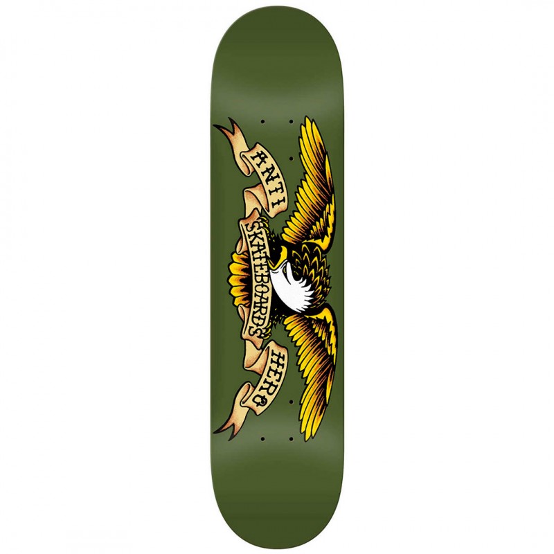 Anti-Hero Classic Eagle Green Skateboard Deck 8.06"