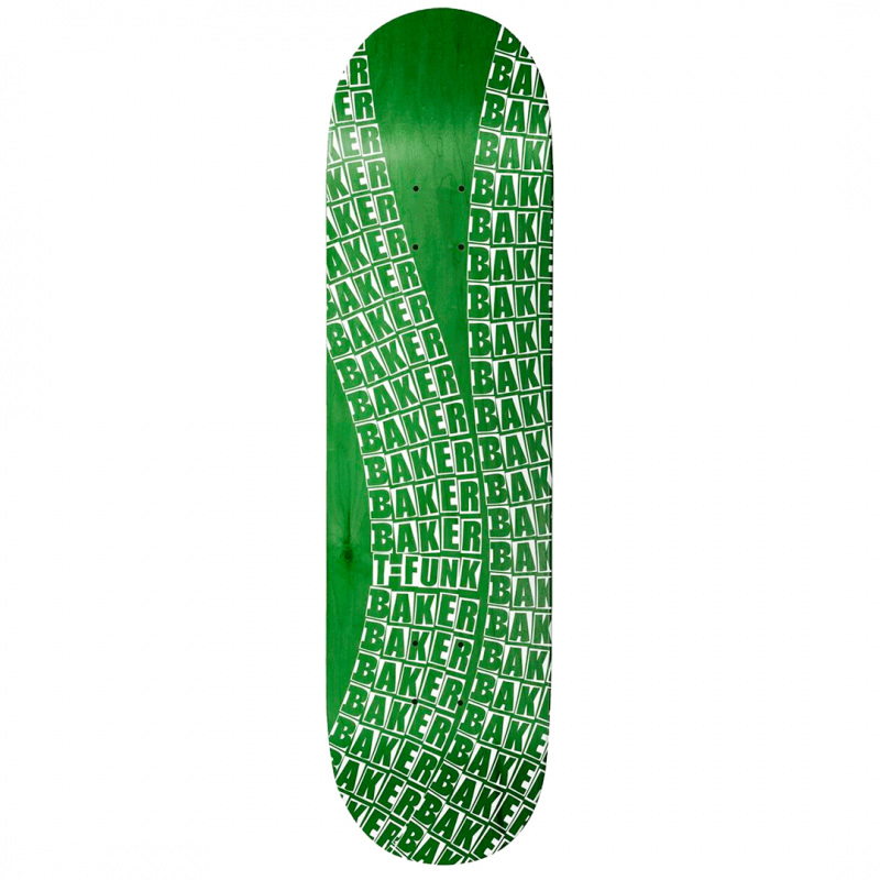 Baker Tristan "T-Funk" Funkhouser Wavy Green Skateboard 8.625"