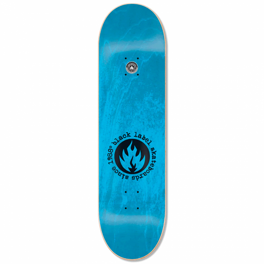 Black Label Circle Flame Skateboard Deck 8.25"