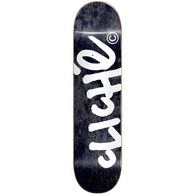 Cliché Handwritten Black Skateboard Deck 8.0"