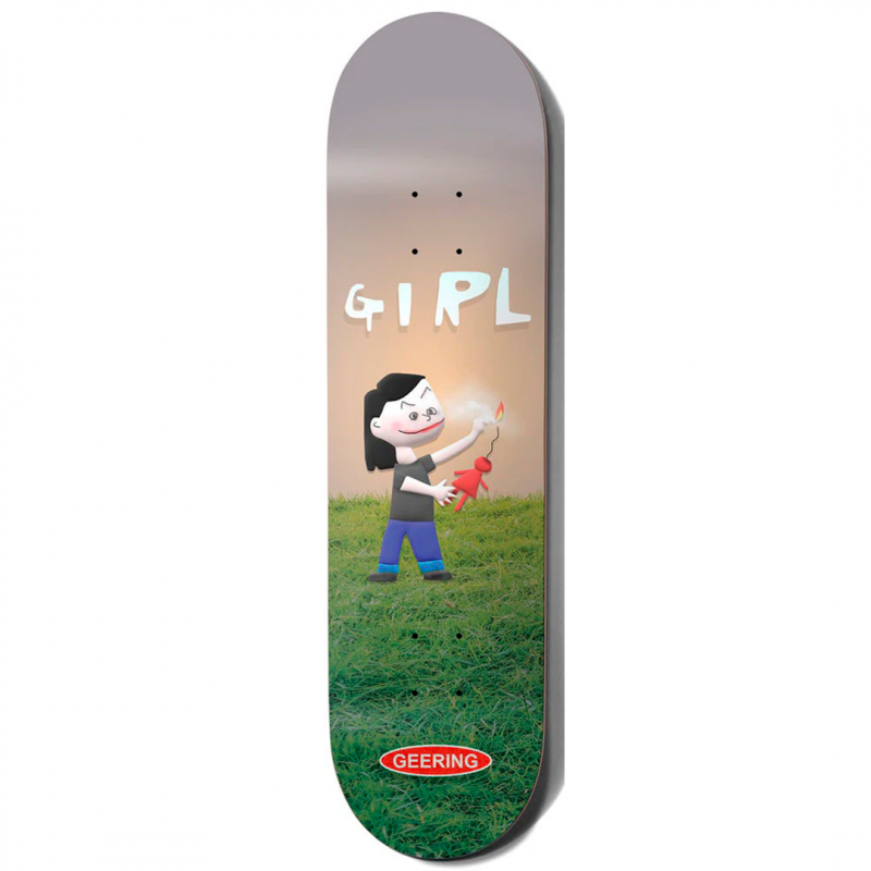 Girl Breana Geering Fireworks One Off Skateboard Deck 8.25"