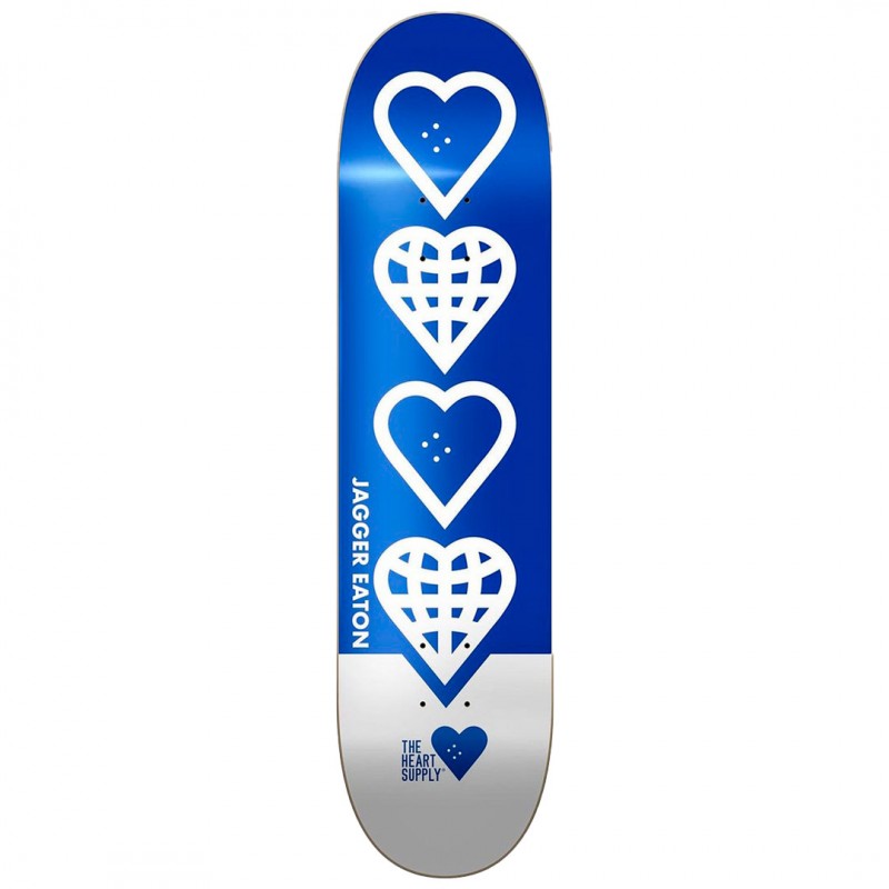 Heart Supply Classified World Blue Jagger Eaton Skateboard Deck 8.25"