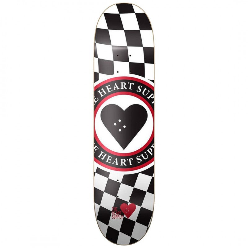 Heart Supply Insignia Check Black Skateboard Deck8.0"
